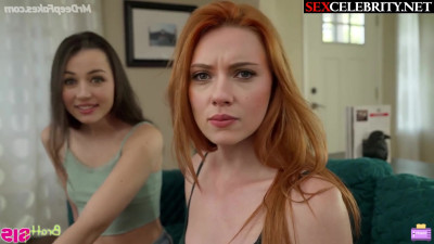 Scarlett Johansson & Ana De Armas play in Simon Says with fake sex ending