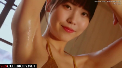 Sexy babe oils up her hot body - IU (이지은 가짜 포르노) fake